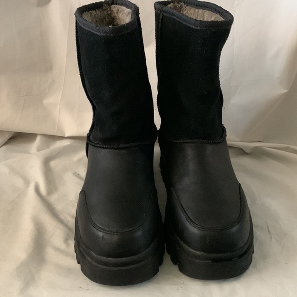 SKECHERS VTG 90’s Y2K Suede Leather Fur Lined Chunky Platform Boots - Picture 2 of 12